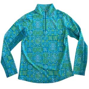 IBKUL Vibrant Blue and Green Women's Hoodie